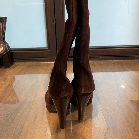 New Suede Knee-High Boots - Picture 8 of 12
